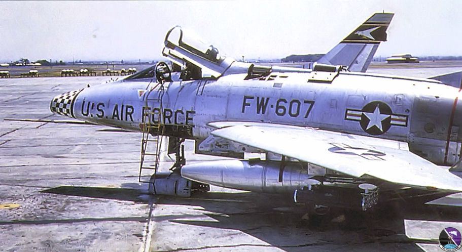 510th tactical fighter squadron   north american f 100d 25 na super sabre   55 3607