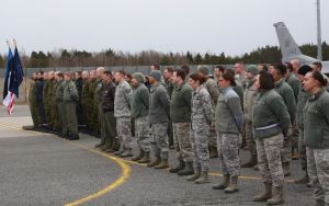 Aviano F-16 Fighting Falcons arrive at Ämari Air Base