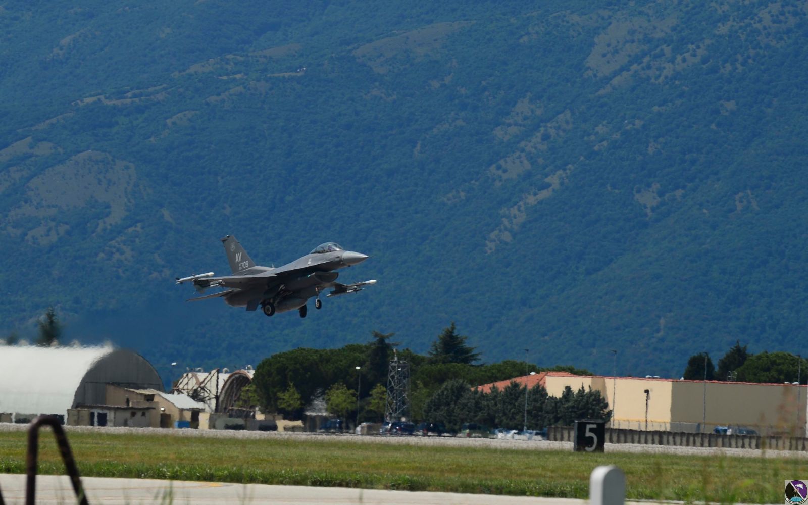 First flight for new F-16 paint job at Aviano