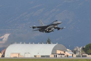 510th FS F-16s takeoff for Black Sea Ops