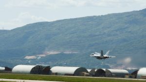Jet takes off at Aviano Jet takes off at Aviano