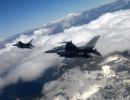 F-16 Fighting Falcons Fly over Slovenia