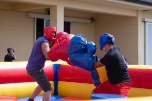 Birds of a feather host morale event together