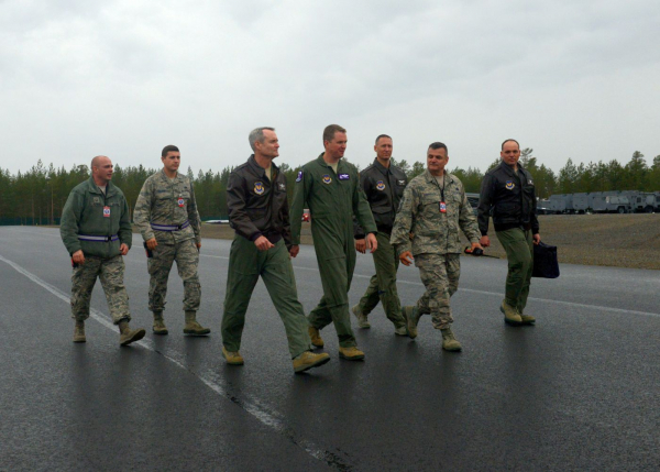 3rd AF commander visits Sweden, speaks with Airmen